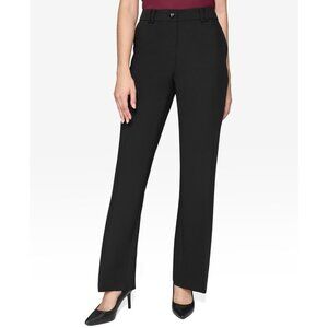 KARL LAGERFELD PARIS Women's High-Rise Wide-Leg Pants Black Size 4 MSRP $109